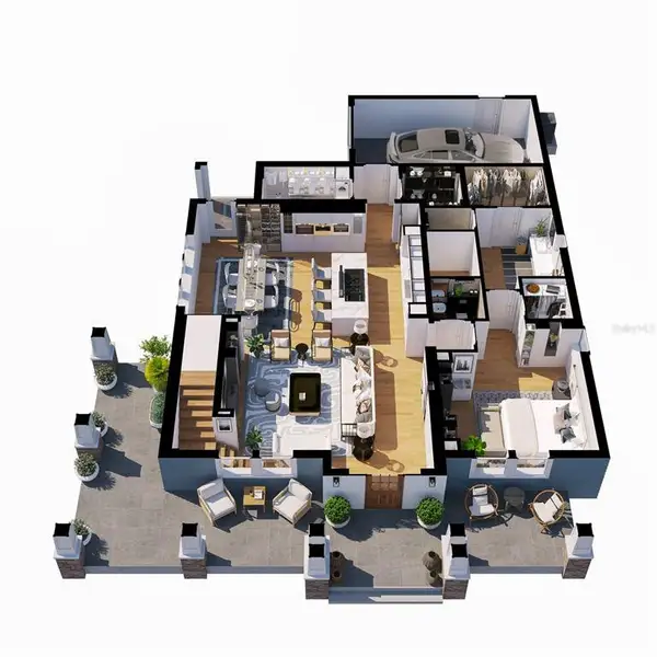 2D floor plan layout of this home in , Tampa, FL (Image 3).
