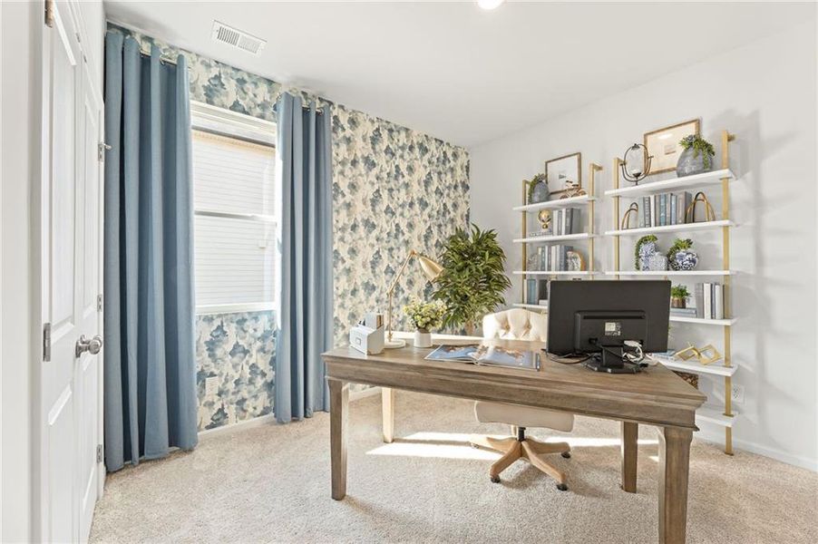 Furnished interior view inside a new home in Union Heights, Flowery Branch (Image 5).