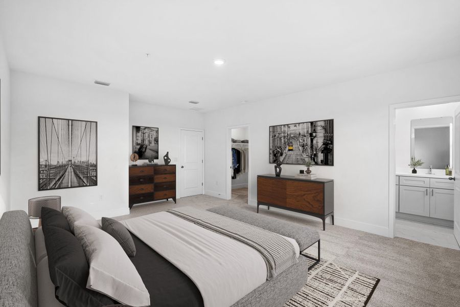 Primary Suite with Large Walk-in Closet