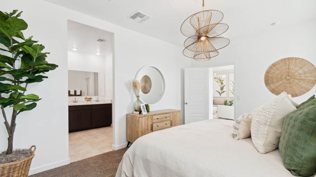 Furnished interior view inside a new home in Sorrento, Maricopa (Image 14). Furnished interior view inside a new home in Sorrento, Maricopa (Image 14).