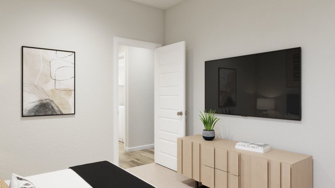 Representative furnished interior of a home built from the The Griffith by Legend Homes in Ridgeland Hills, Willis (Image 13).