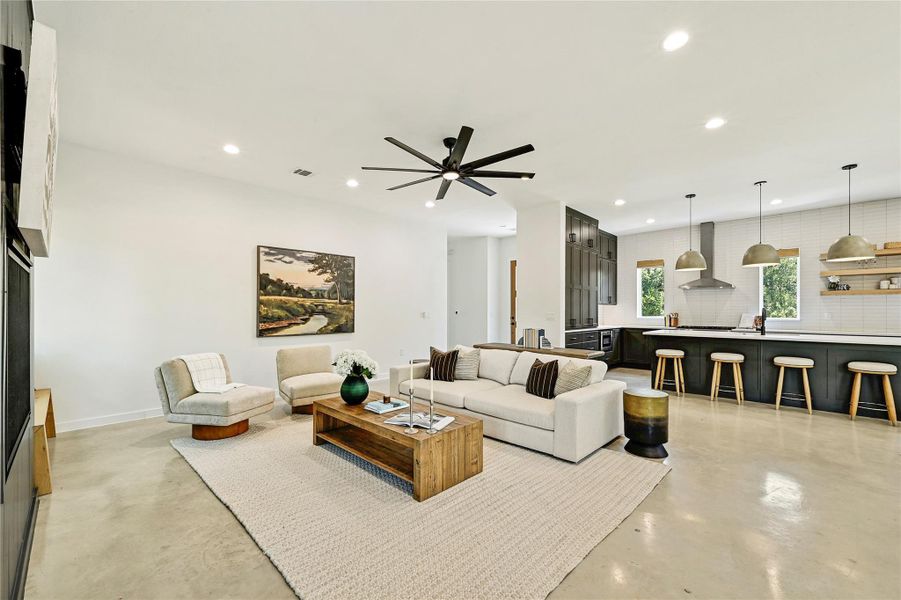 Furnished interior view inside a new home in , Jonestown (Image 12). Furnished interior view inside a new home in , Jonestown (Image 12).