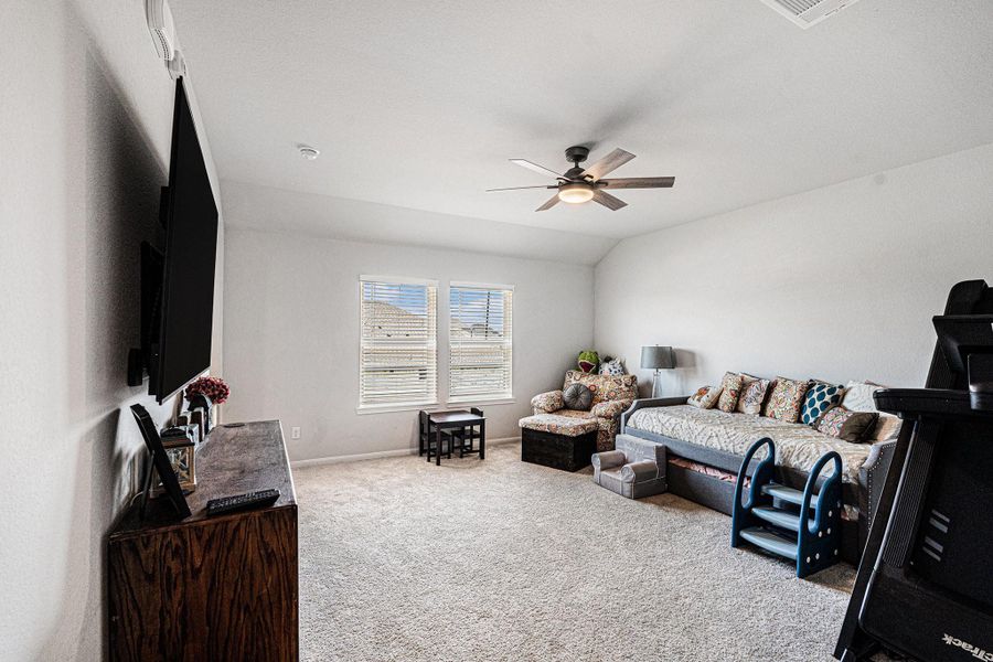The windows in the game room add extra light! Also note the soft carpet with upgraded padding for little bare feet! The windows in the game room add extra light! Also note the soft carpet with upgraded padding for little bare feet!