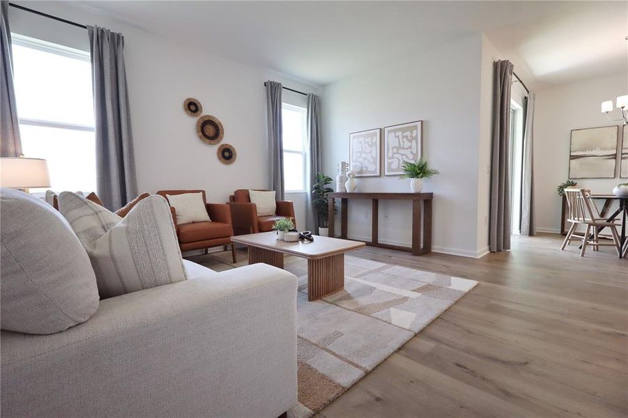 Furnished interior view inside a new home in , Okahumpka (Image 16).
