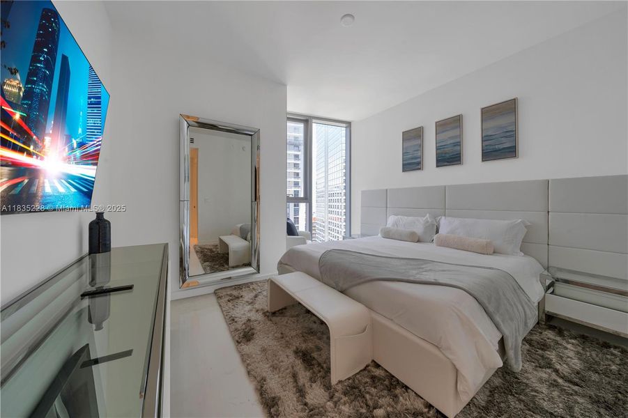 Furnished interior view inside a new home in Aston Martin Residences, Miami (Image 5).