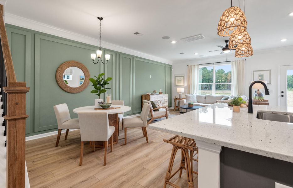 Furnished interior view inside a new home in The Landings at Montague, Goose Creek (Image 7).