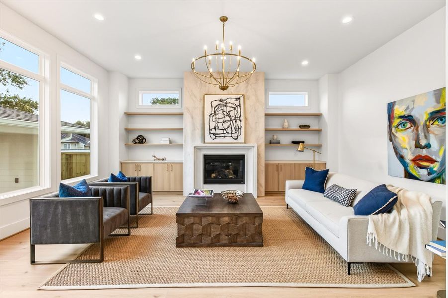 Filled with natural light, the spacious living area creates a warm and inviting atmosphere with room to gather, entertain, or unwind in comfort. Filled with natural light, the spacious living area creates a warm and inviting atmosphere with room to gather, entertain, or unwind in comfort.