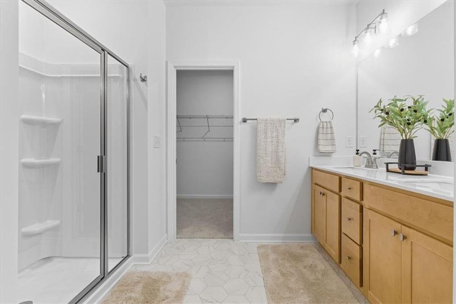 Furnished interior view inside a new home in Meadow Pines, Dallas (Image 10). Furnished interior view inside a new home in Meadow Pines, Dallas (Image 10).