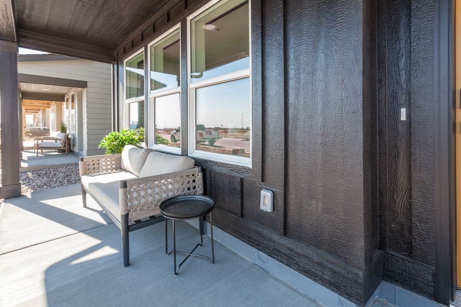 Representative exterior details of a home built from the Marigold by Hartford Homes in Bloom, Fort Collins (Image 27).