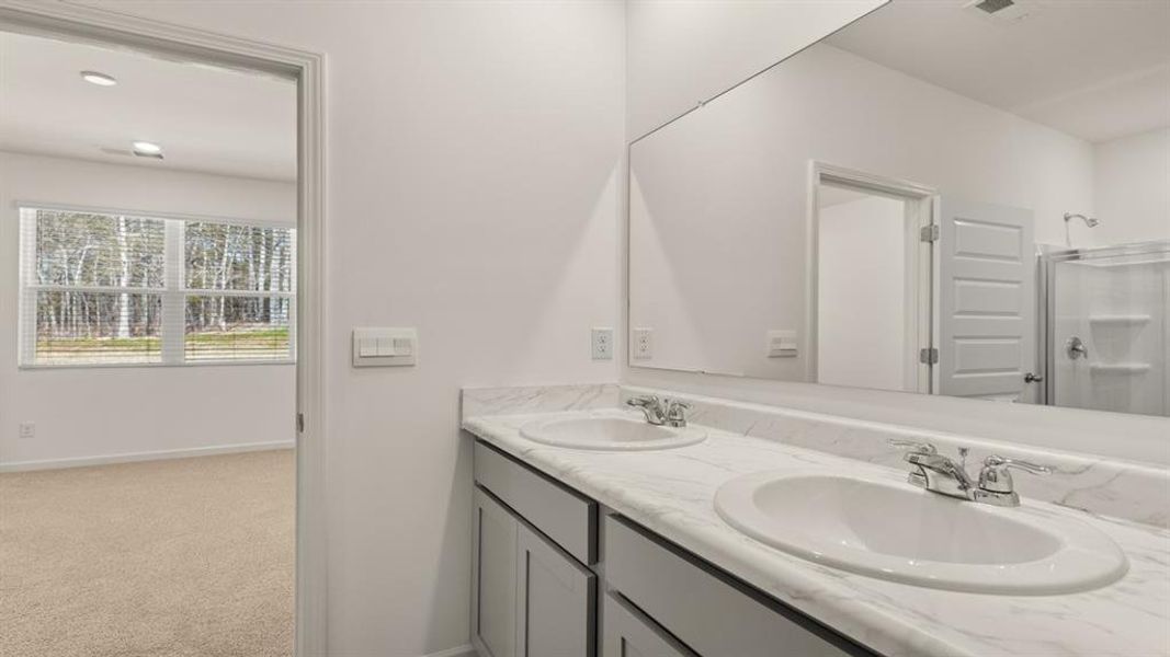 Furnished interior view inside a new home in Champion's Run, Lithonia (Image 7).