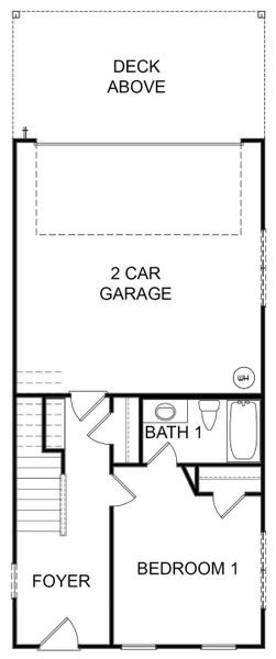 2D floor plan layout for the Barwick by KM Homes in Nickel Creek at Newnan Crossing, Newnan, GA (Image 5).