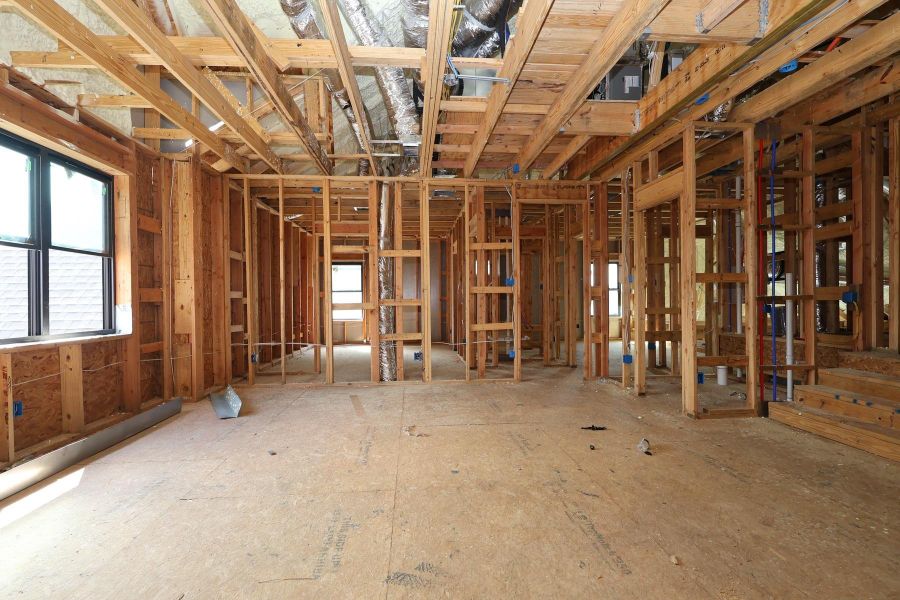 In-progress construction of a new home in ARTAVIA - Parkview Collection, Conroe, TX (Image 10). In-progress construction of a new home in ARTAVIA - Parkview Collection, Conroe, TX (Image 10).