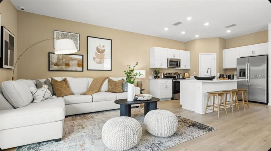 Furnished interior view inside a new home in The Towns at Tiburon, Nokomis (Image 7).