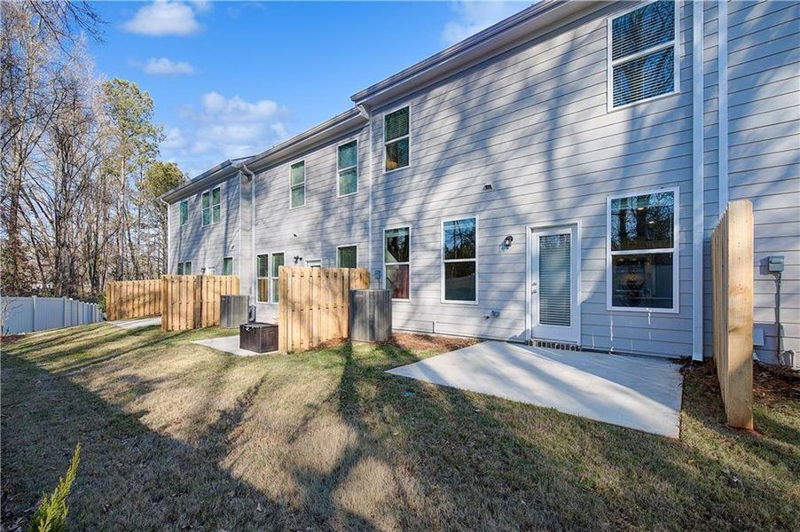 Exterior details and patio area of a home in Avery Landing, McDonough (Image 3).