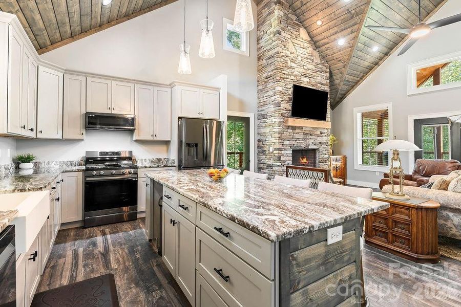 Furnished interior view inside a new home in , Hendersonville (Image 9).