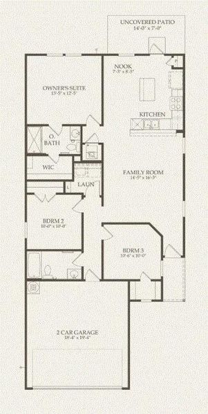 Centex Homes, Adams floor plan