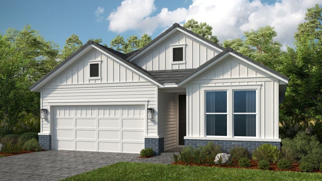 Representative exterior photo of a completed home built from the Stella by Taylor Morrison in Esplanade at St. Marys, St. Marys, GA (Image 14). Representative exterior photo of a completed home built from the Stella by Taylor Morrison in Esplanade at St. Marys, St. Marys, GA (Image 14).
