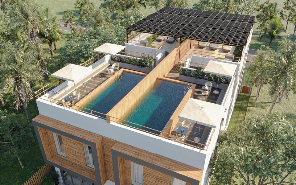 Exterior details and patio area of a home in , Miami (Image 4).