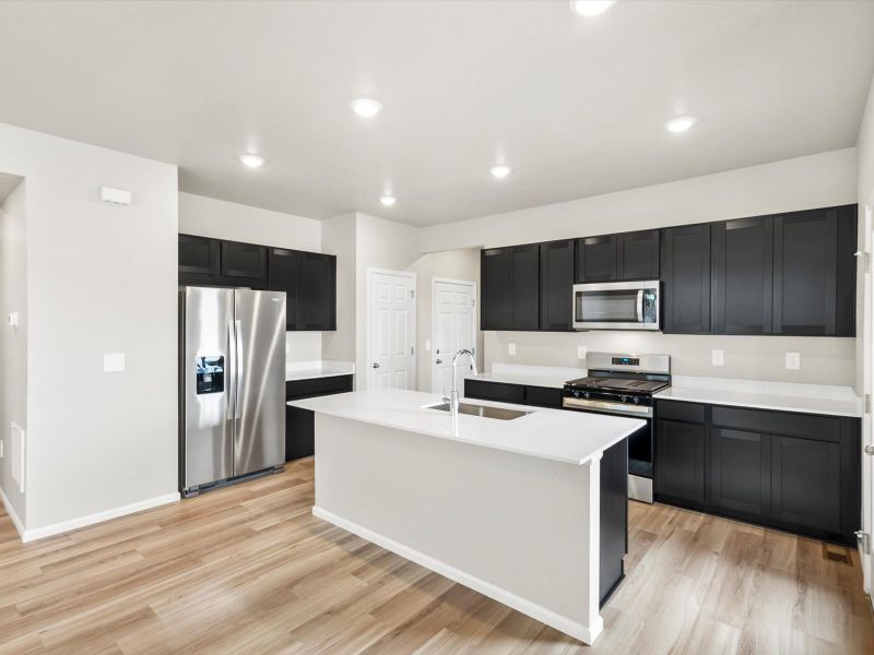 Furnished interior view inside a new home in Lake Bluff, Greeley (Image 3).