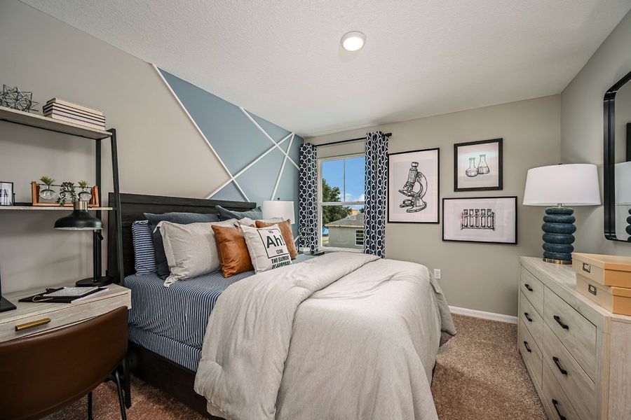 Furnished interior view inside a new home in Scenic Terrace, Haines City (Image 22).