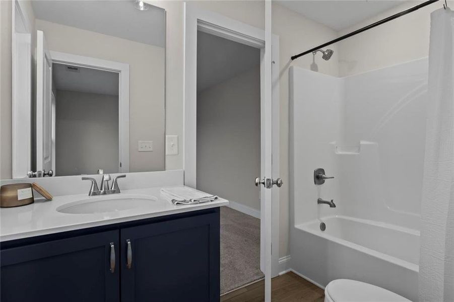 Furnished interior view inside a new home in , Dallas (Image 31).