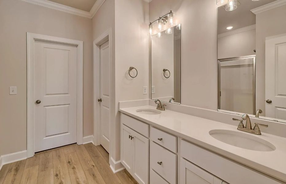 Furnished interior in a model home at Satchel Ford in Columbia (Image 6).