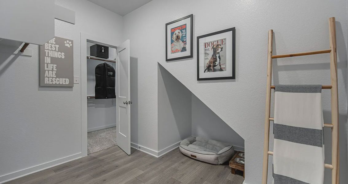 Representative furnished interior of a home built from the Wendy by Chesmar Homes in Meyer Ranch, New Braunfels (Image 15).