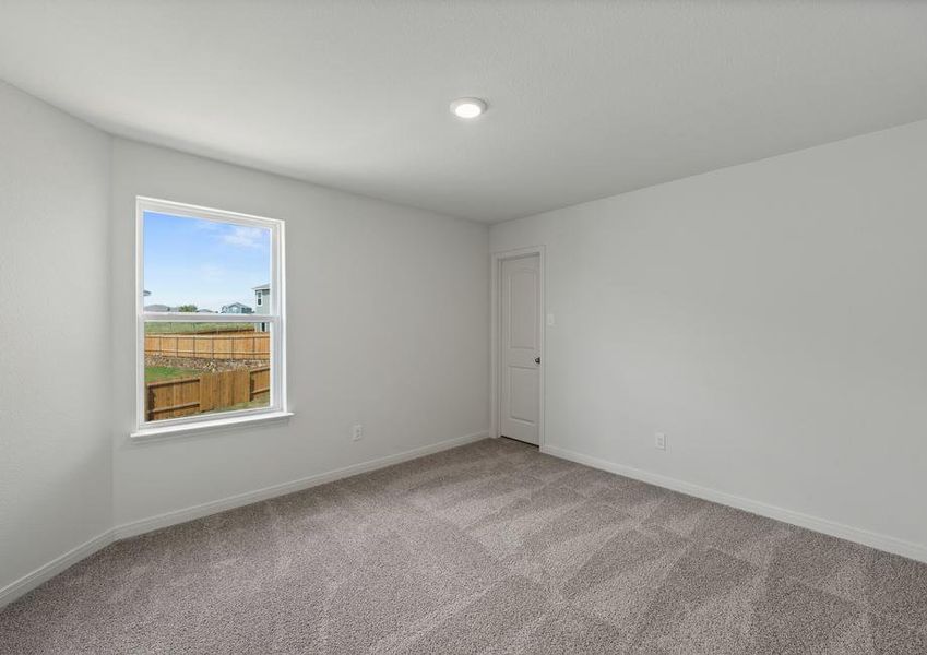 The secondary bedrooms are a perfect space for children's bedrooms or guest rooms.