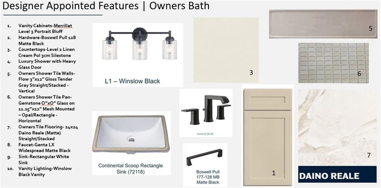 Sample of building materials used in homes in Sterling Pointe, Cumming (Image 26).