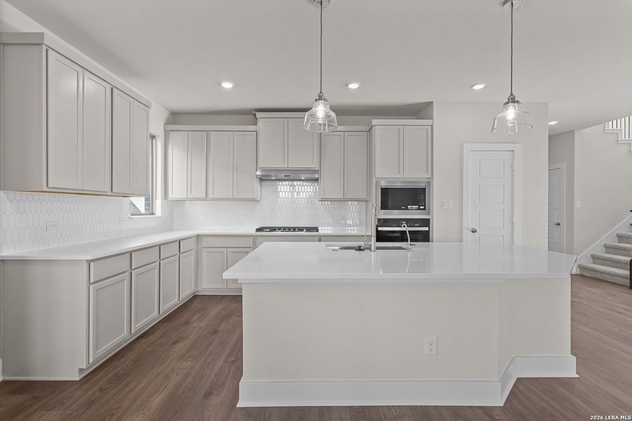 Furnished interior view inside a new home in Nopal Valley, San Antonio (Image 12).