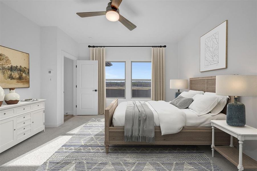 Furnished interior view inside a new home in Aspire at Reunion, Newark (Image 12).