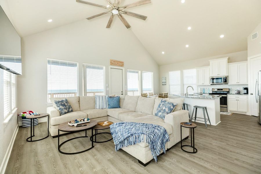 Furnished interior view inside a new home in , Surfside Beach (Image 13). Furnished interior view inside a new home in , Surfside Beach (Image 13).