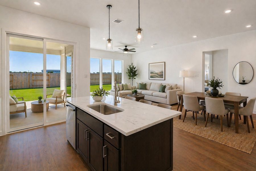 Furnished interior view inside a new home in Winfrey Estates, Tomball (Image 3).