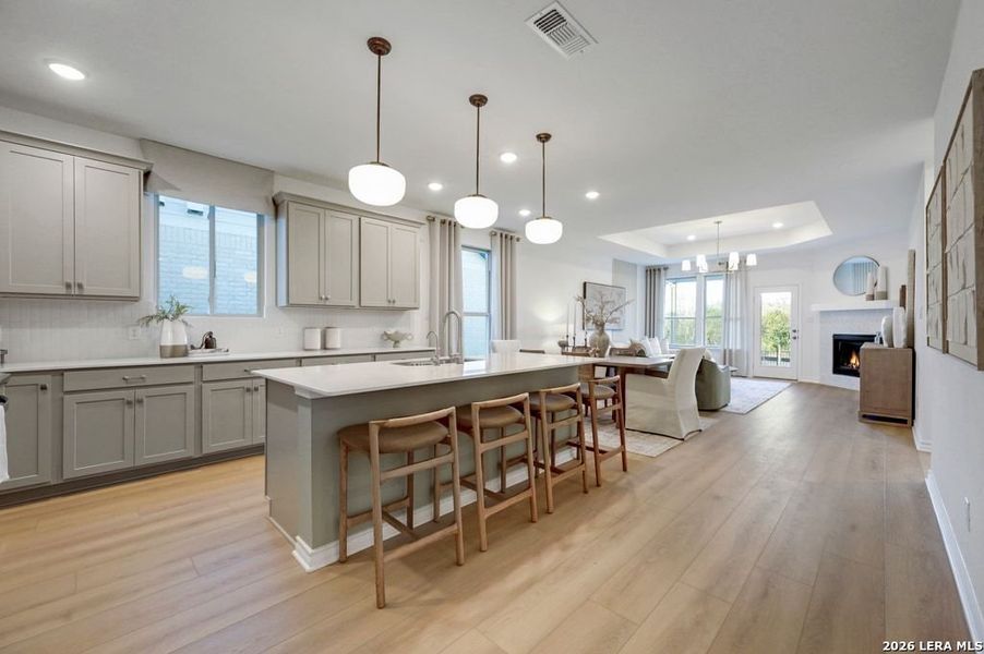 Furnished interior view inside a new home in Nopal Valley, San Antonio (Image 29).