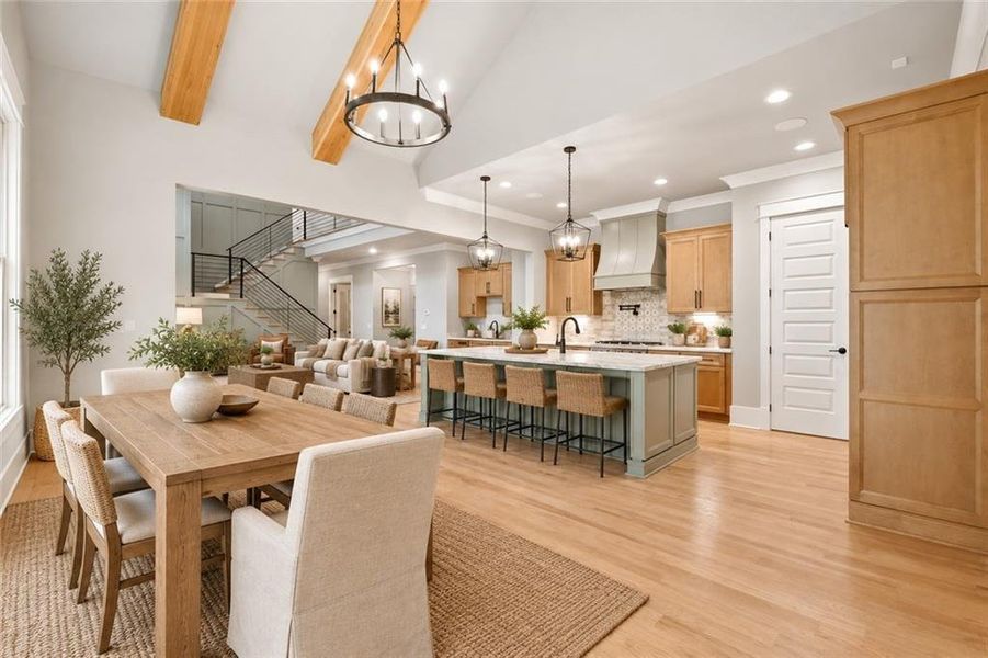 Furnished interior view inside a new home in , Flowery Branch (Image 9).