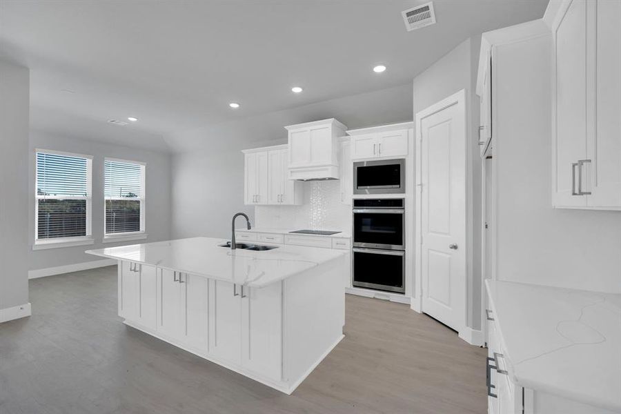 Furnished interior view inside a new home in Ten Mile Creek Estates, DeSoto (Image 13). Furnished interior view inside a new home in Ten Mile Creek Estates, DeSoto (Image 13).