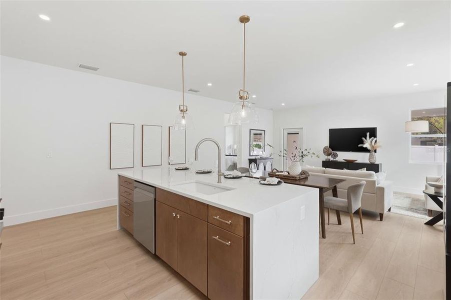 Furnished interior view inside a new home in , St. Petersburg (Image 12).