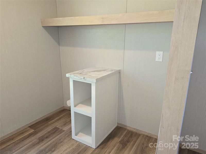 Laundry space. Laundry space.