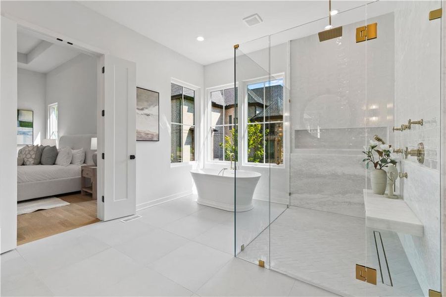 Furnished interior view inside a new home in , Alpharetta (Image 74).