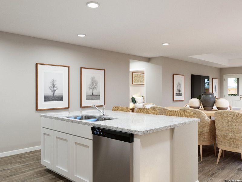 Furnished interior view inside a new home in Swenson Heights, Seguin (Image 15).