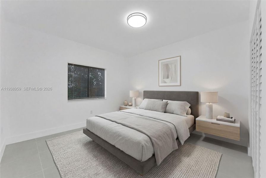 Furnished interior view inside a new home in , Miami (Image 11).