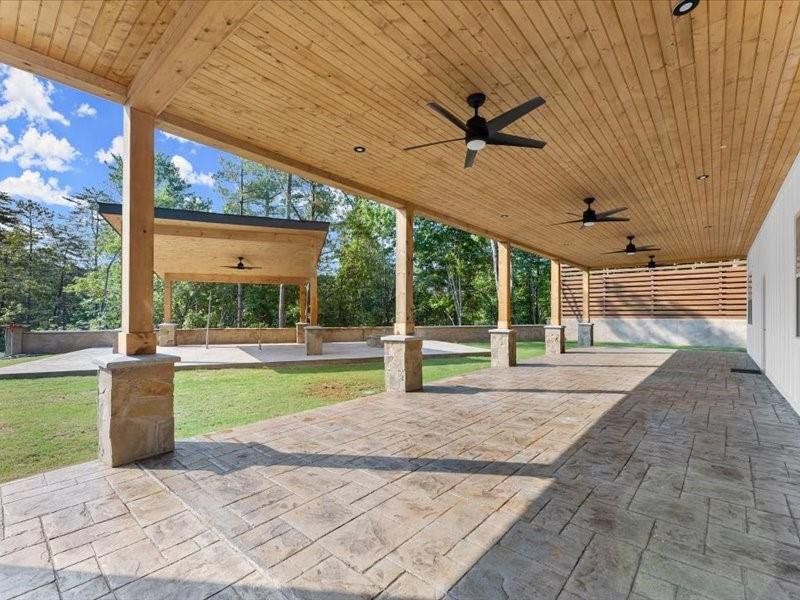 Exterior details and patio area of a home in , Dahlonega (Image 54).