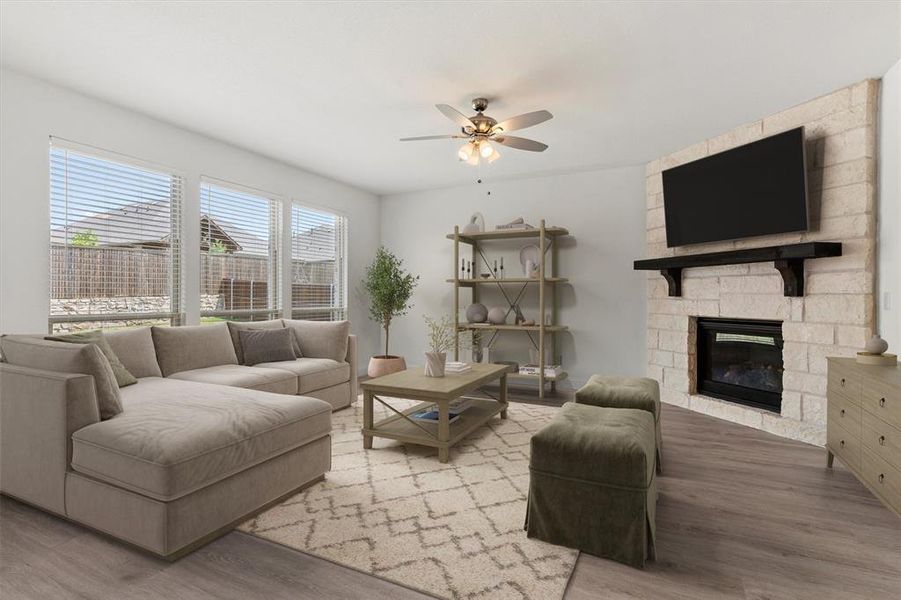 Furnished interior view inside a new home in , Wylie (Image 9).