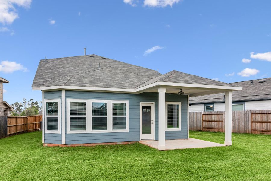 Exterior details and patio area of a home in Moran Ranch, Willis (Image 2). Exterior details and patio area of a home in Moran Ranch, Willis (Image 2).