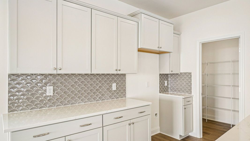 Representative furnished interior of a home built from the Juniper by DRB Homes in Essex Village, Franklinton (Image 18).