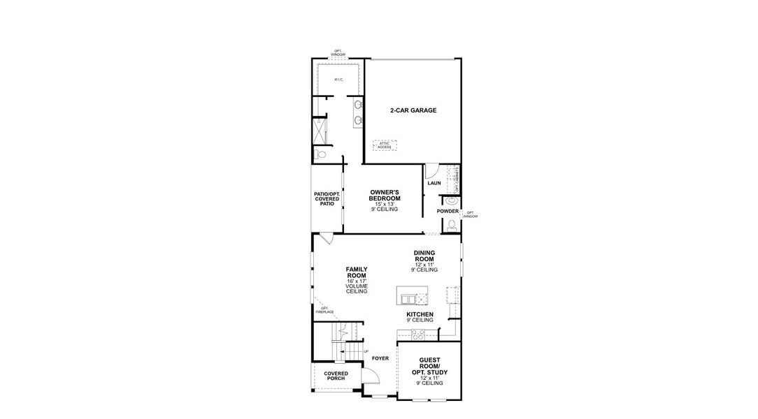2D floor plan layout for the Hyacinth by M/I Homes in Landmark, Denton, TX (Image 3). 2D floor plan layout for the Hyacinth by M/I Homes in Landmark, Denton, TX (Image 3).