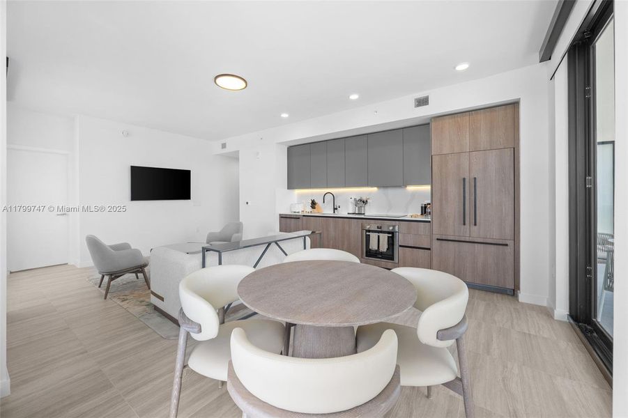 Furnished interior view inside a new home in 72 Park, Miami Beach (Image 24).