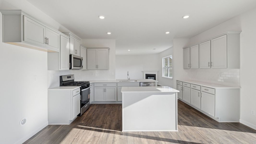 Furnished interior view inside a new home in Durbin Meadows Traditions, Fountain Inn (Image 6).