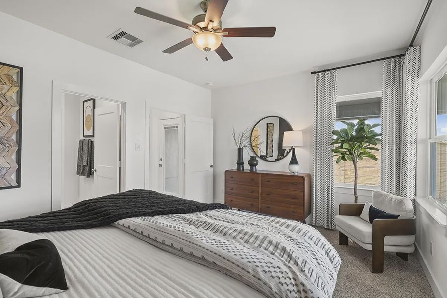 Representative furnished interior of a home built from the Carriagehouse by Chesmar Homes in Meridiana Townhomes, Iowa Colony (Image 15). Representative furnished interior of a home built from the Carriagehouse by Chesmar Homes in Meridiana Townhomes, Iowa Colony (Image 15).