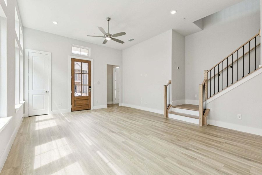 Spacious, unfurnished interior of a new home in Newman Village Townhomes, Frisco (Image 15).